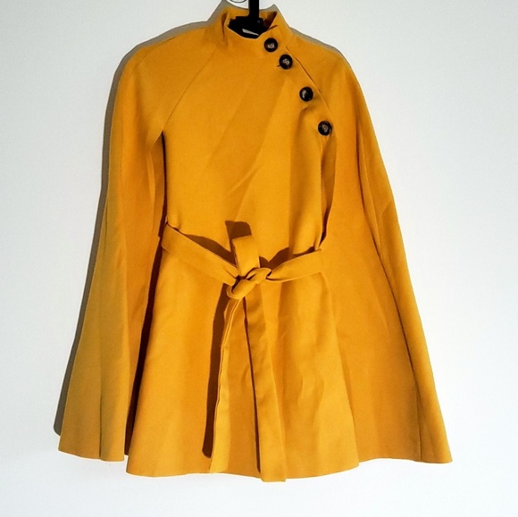 SHEIN Jackets & Blazers - SHEIN Button Front Belted Cape Coat